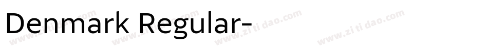 Denmark Regular字体转换